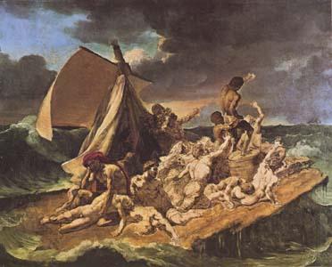 Theodore   Gericault The Raft of the Medusa (sketch) (mk09) Norge oil painting art